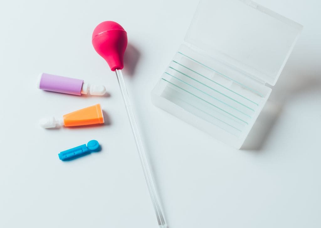 A lab test kit potentially used for STD testing in Malaysia.