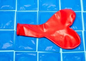 How Circumcision Helps Prevent STDs and Other Infections 3 A deflated balloon as an innuendo for erectile dysfunction that requires shockwave therapy.