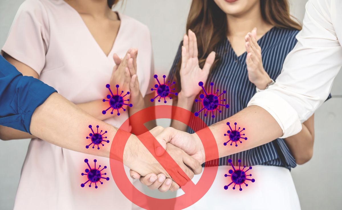 Avoiding contact during herpes outbreaks