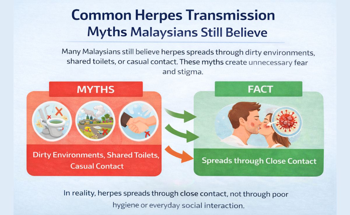 Common Herpes Transmission Myths Among Malaysians